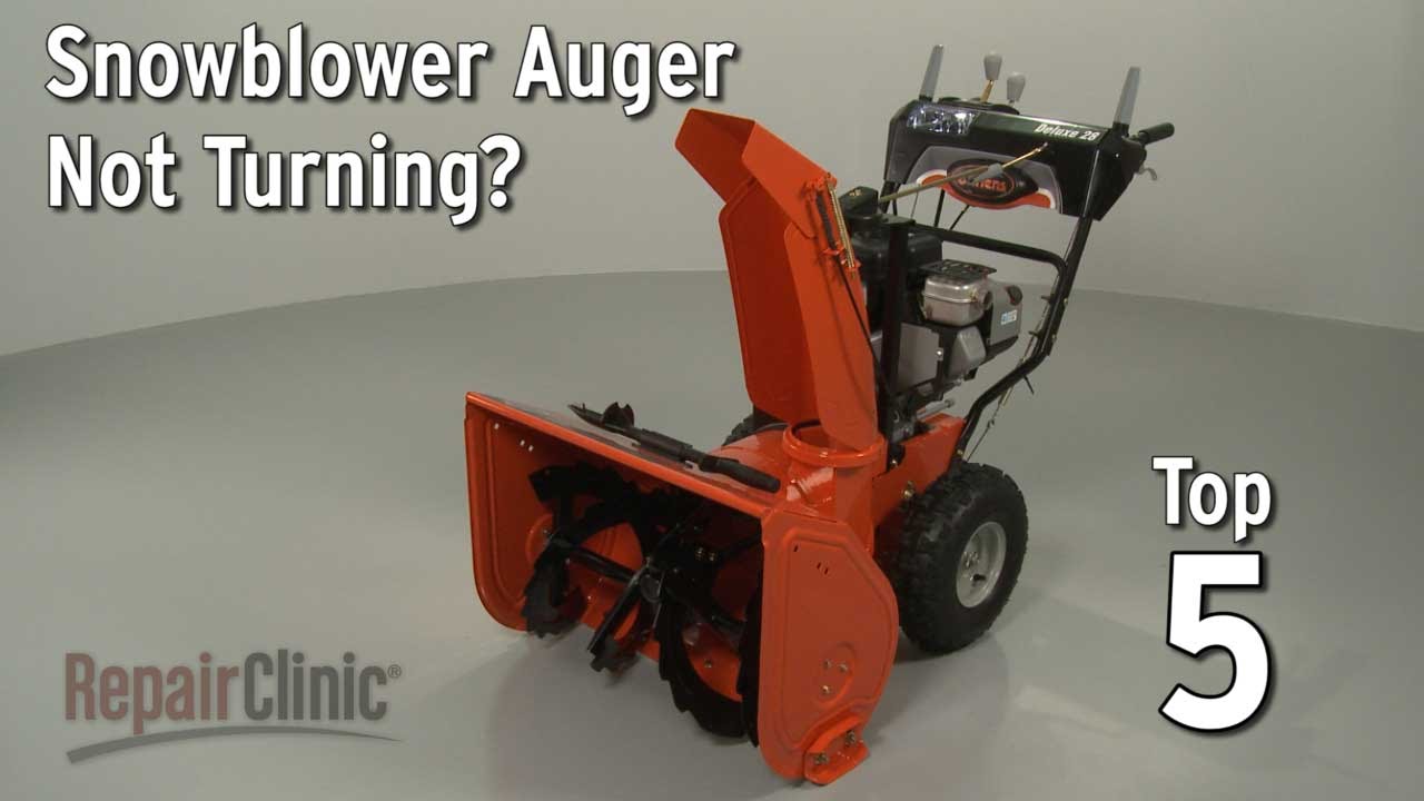 Snowblower Auger Not Turning Snowblower Troubleshooting Youtube
