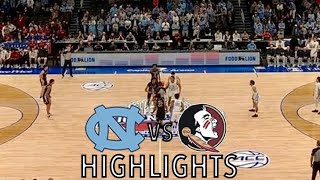 UNC Highlights vs Florida State | 2024 ACC Tournament