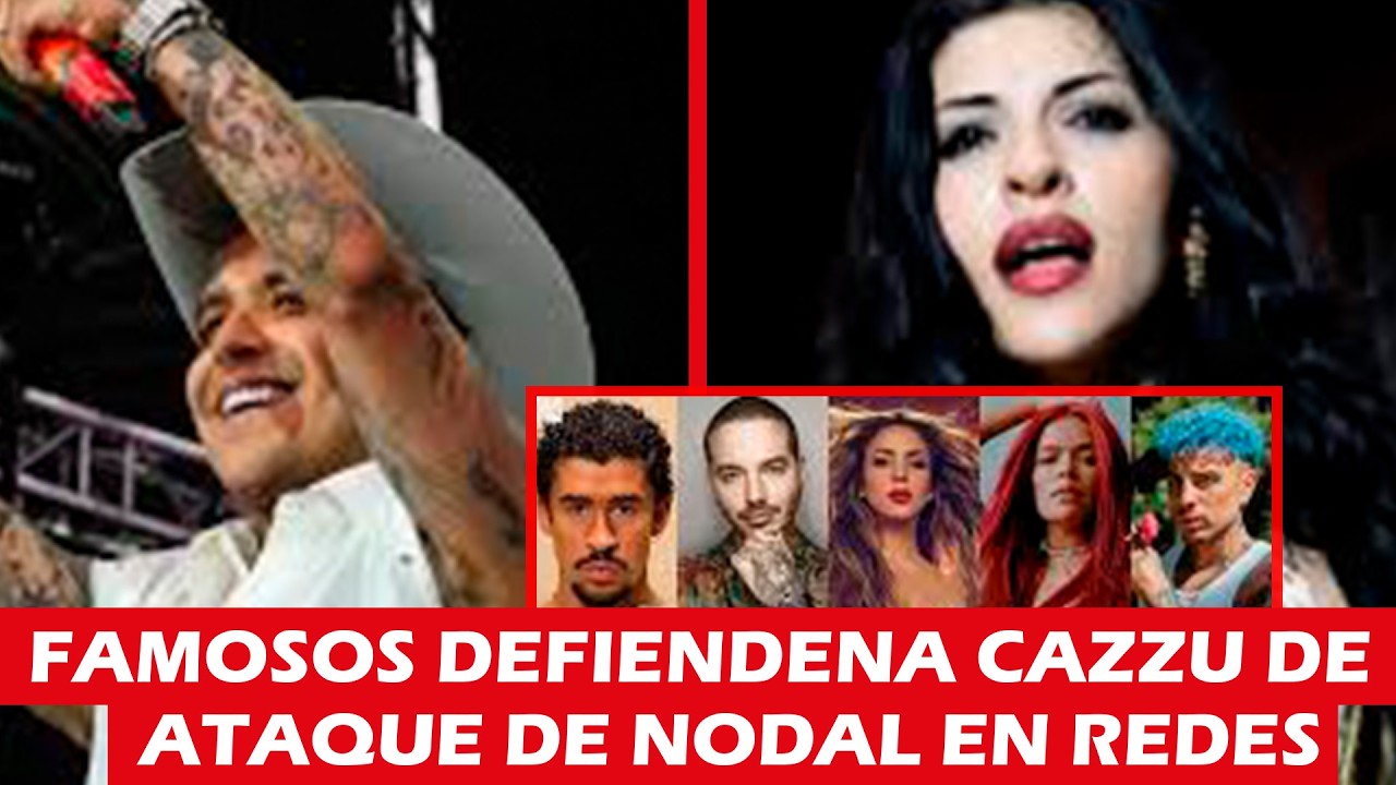 Nodal lanza terrible ataque contra Cazzu pero famosos la defienden