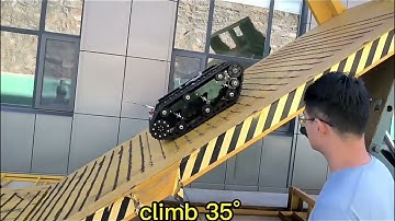 Safari-600T rubber tracked robot tank chassis quality inspection