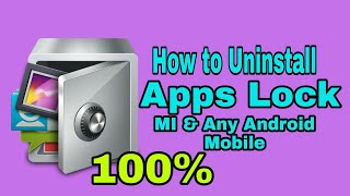 How to uninstall app lock Any android mobile !!  Applock uninstall!!  App lock कैसे delete करे!! screenshot 4