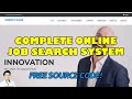 Complete online job search system using php mysql  free source code download