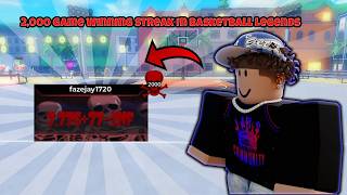 I Got A 2,000 Game Winning Streak In Basketball Legends