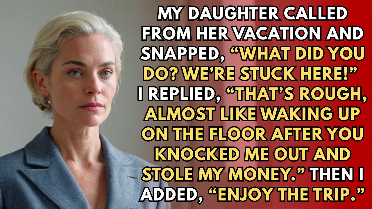 I woke up on the cold hardwood floor with a lump on my head and my safe emptied. My own daughter had shoved me, knocked me out, and stolen my emergency cash and credit card to fund her luxury...