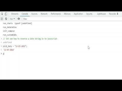 Reverse date string in js | Javascript #shorts