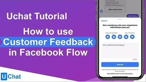 UChat Tutorial 57 - How to use Customer Feedback in Facebook Flow