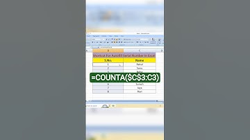 Autofill Number Series in Excel 👉📊✅  #excel #shorts #short