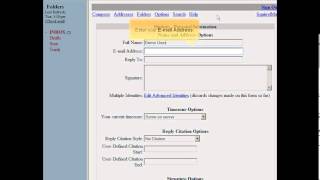 Squirrelmail - Modifying Your Personal Information