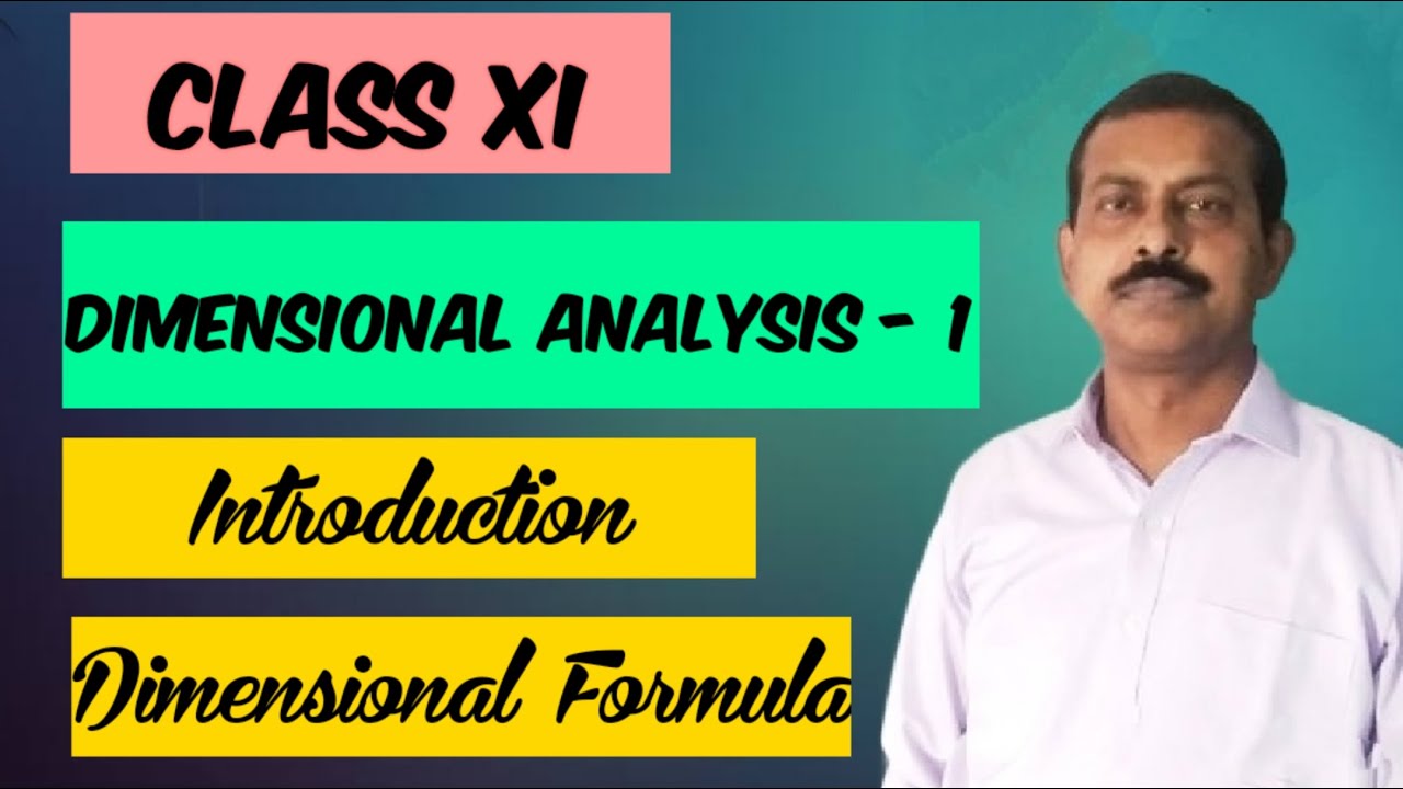 Dimensional Analysis 1 | Introduction | Dimensional formula - YouTube