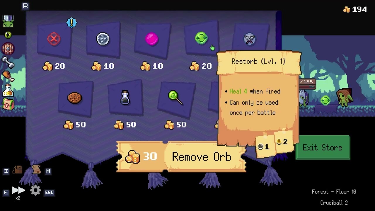 Muscircle buffing Ballwark | Peglin #1