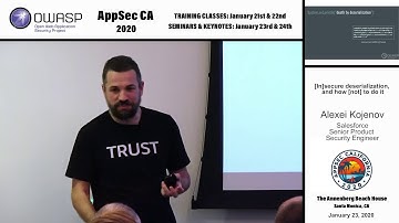 [In]secure deserialization, and how [not] to do it - Alexei Kojenov