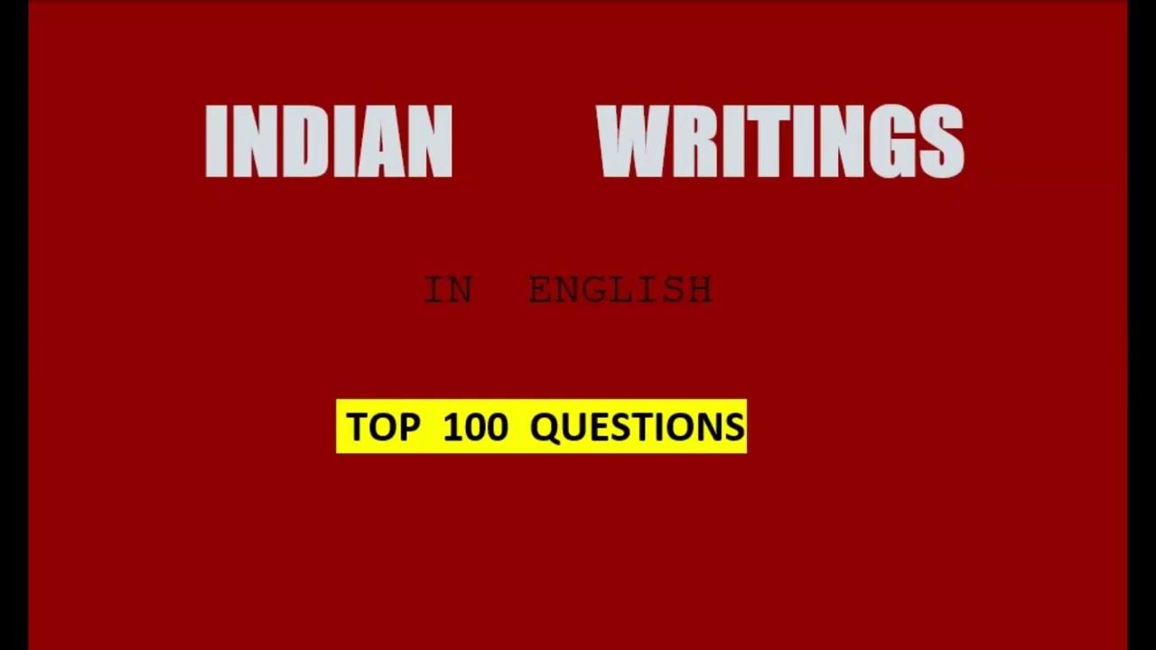 Indian English Literature Important M C Qs YouTube indian-english-literature-important-m-c-qs-youtube