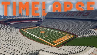 Clemson Memorial Stadium - Minecraft TIMELAPSE