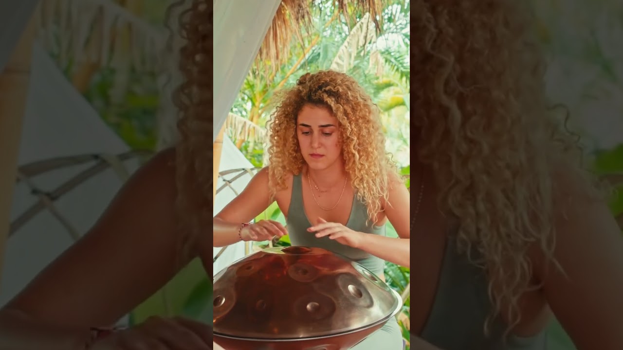 Sending peace from Bali ✨ #meditationmusic #shortvideo #handpan #youtube