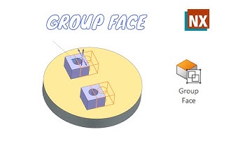 Group Face. Synchronous Modeling. NX 1980. How to use group face command in NX.