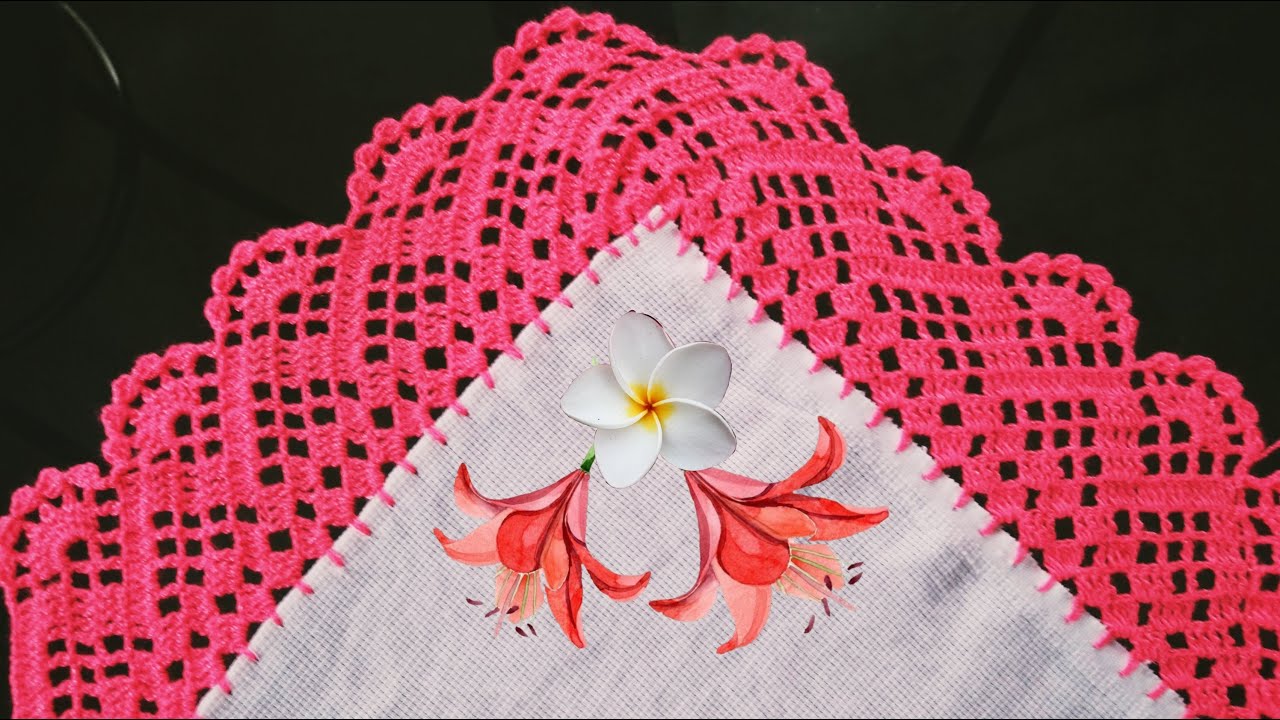 PUNTILLA NUM 456 PARA MANTELES#arte #crochet #manualidades #tejidos #puntillas #bordados #parati