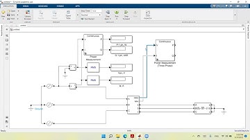 5 MATLAB Simulink Three phase Y Y RLC Electric Circuit Modeling Average, App Power