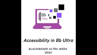 Accessibility in Blackboard Ultra