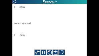 Learn Morse Code through Encore!!! Language App