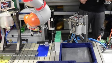 SMErobotics D6 (Teaser for) Hydraulic valve assembly using sensitive compliant lightweight robots