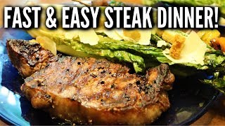 Easy grilled steak dinner recipe with romaine lettuce hearts & kabobs
on the grill // christy lyn