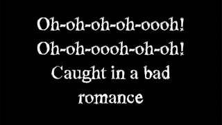 Video thumbnail of "lady gaga - Bad Romance - Lyrics on screen"