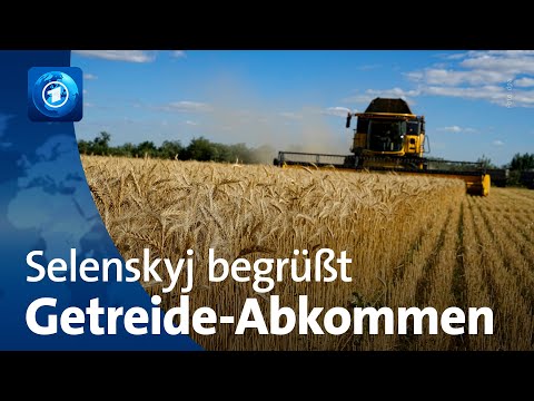 Selenskyj begrüßt Getreide-Abkommen