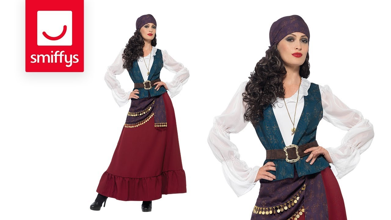 Deluxe Pirate Buccaneer Beauty Costume - YouTube