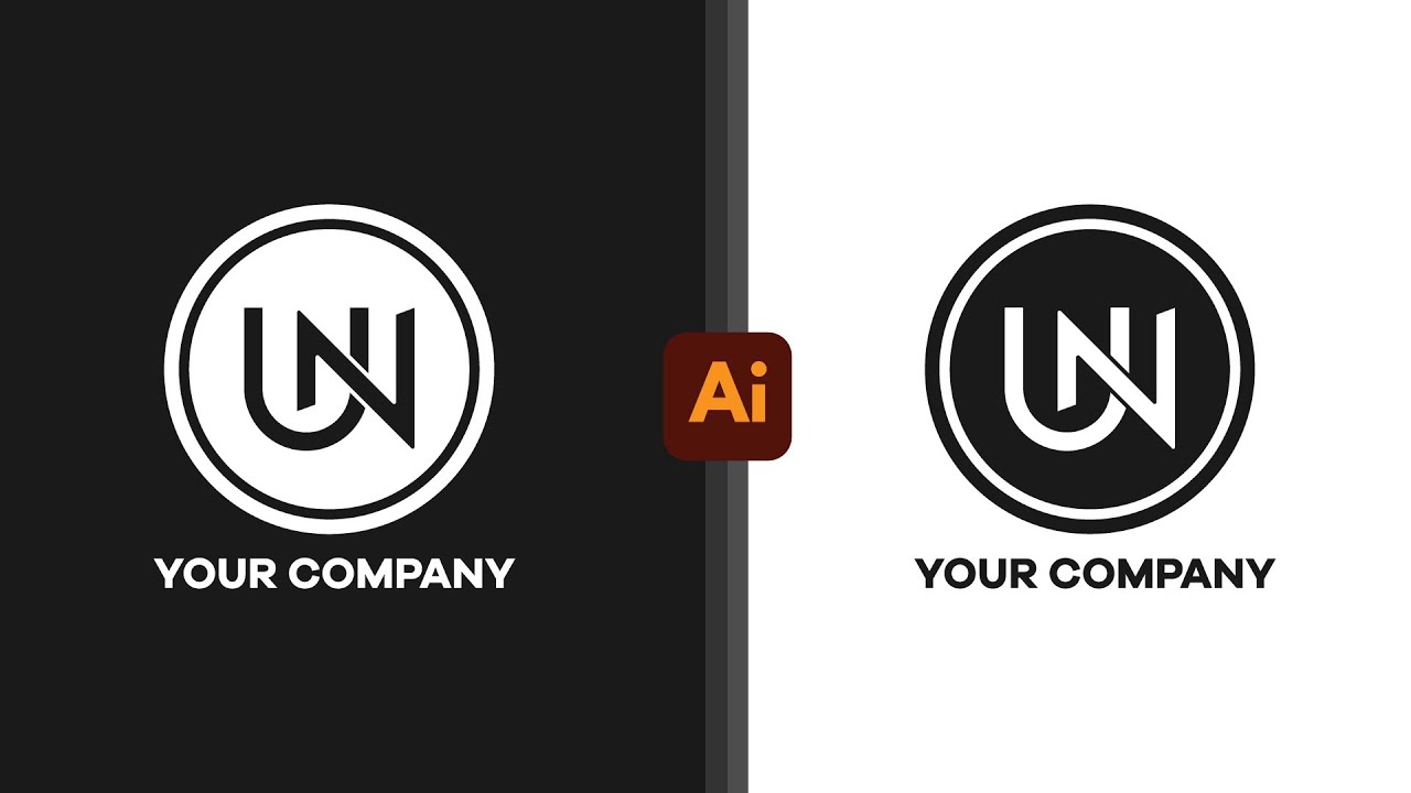 UN Logo Design Adobeillustrator Letter Log Design 