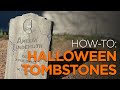 HALLOWEEN HOW-TO: Make Your Own Realistic Halloween Tombstones From Foam