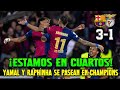 🔥 ¡BARÇA 3-1 BENFICA: EL BARÇA AVANZA A LOS CUARTOS CON EXHIBICIÓN DE YAMAL, RAPHINHA Y PEDRI!