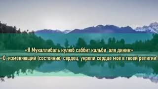 🍃Ду'а Пророка Мух'аммадﷺ Я Мукаллибаль кулюб саббит кальби аля диник. #дуаПророка