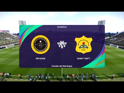 Sepahan vs Sanat Naft (31/03/2023) Persian Gulf Pro League PES 2021 