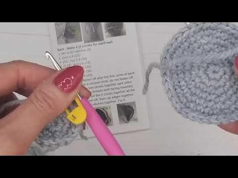 Jouet bébé éléphant: tutoriel amigurumi crochet Lidia Crochet Tricot