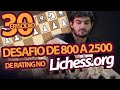 Desafio de 800 a 2500 de rating no Lichess.org | Episódio 30