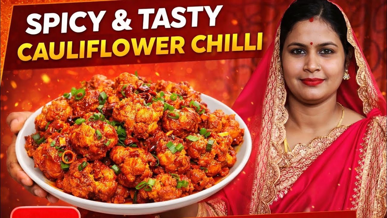 Cauliflower chilli making recipes 
