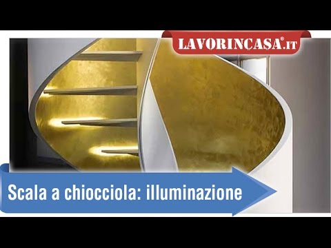 Scala a chiocciola: come illuminarla Metrica creativo Scala