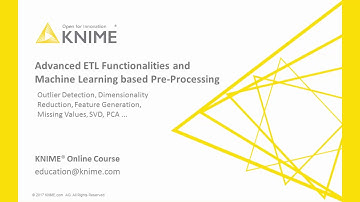 Advanced ETL Functionalities and Machine Learning Pre-processing
