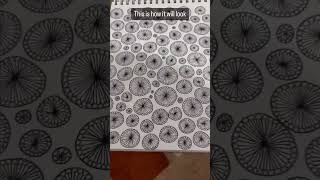 Test your patience with this doodle - art challenge #arttutorial #mindfulness #stressrelief #peace
