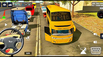 Euro Bus Driving Game Public Transportation 2024 Indonesia Bus Simulator Android Gameplay #7