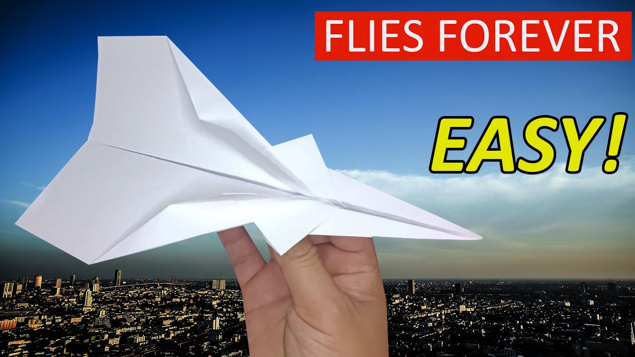 How to Make a Paper Airplane That Flies Far and Straight - BEST PAPER AIRPLANE THAT FLY FAR