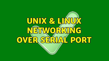 Unix & Linux: Networking over serial port