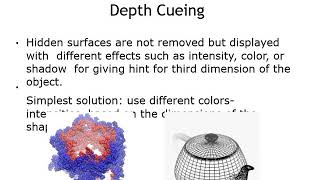 Computer Graphics Unit-V Part 1: Topic : Hidden Lines and Curves: Back Face Detection Wealth