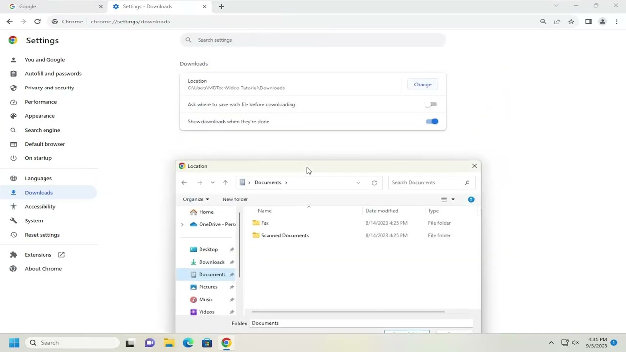 Change Location Of Chrome Download Folder [Guide]