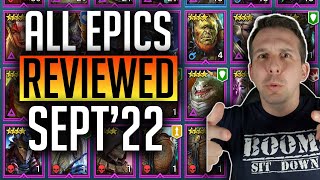 MUST WATCHALL EPICS REVIEWED BANNER LORDS TO SKINWALKERS! Feat Ash! | Raid: Shadow Legends