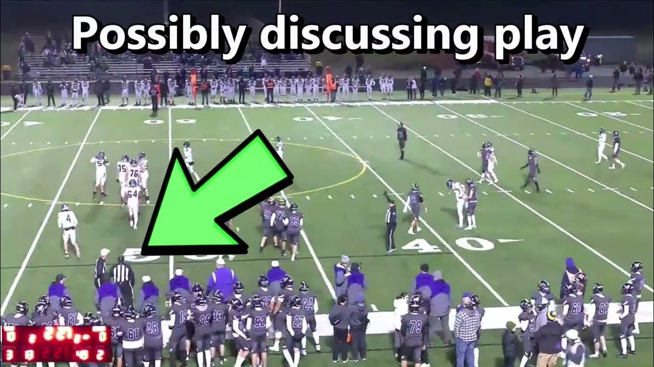High School Football Officiating HorseCollar Tackle On Quarterback