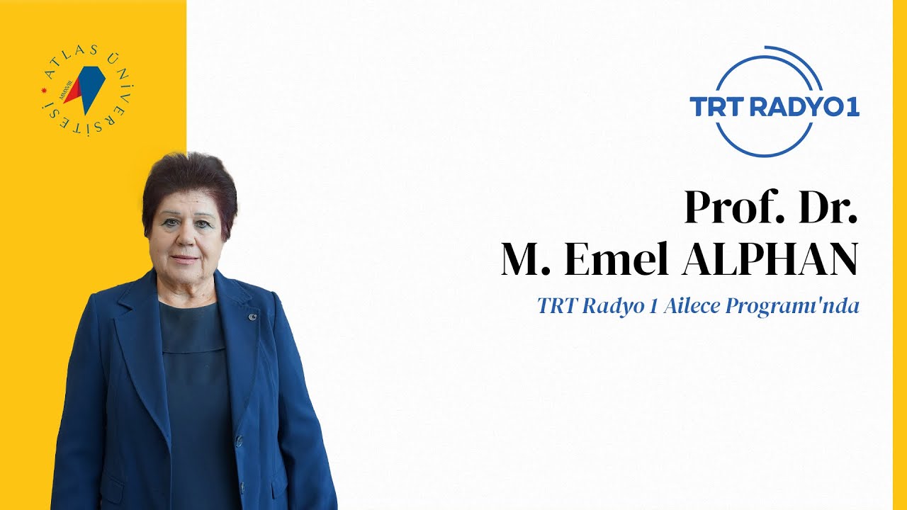 Prof. Dr. M. Emel Alphan TRT Radyo1'de yayınlanan Ailece programına konuk oldu.