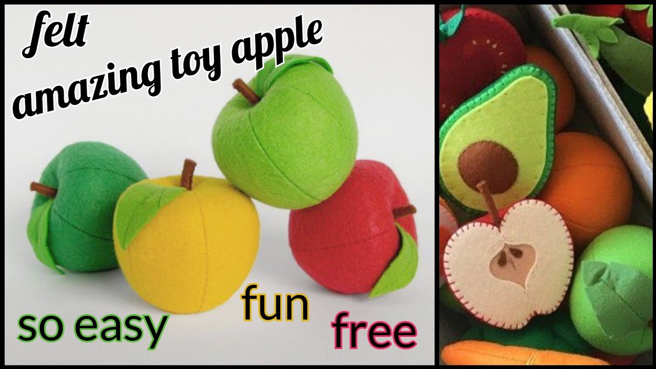 Felt fruit - Part 2: How to make felt apple - Bao giờ cây táo vải nỉ nở hoa ?-  HA CHAU