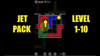 Flow free wraps game solution Jet Pack level 1-10 | Flow Free 5x5