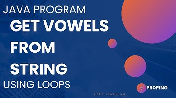 Java program to find Vowels in a String